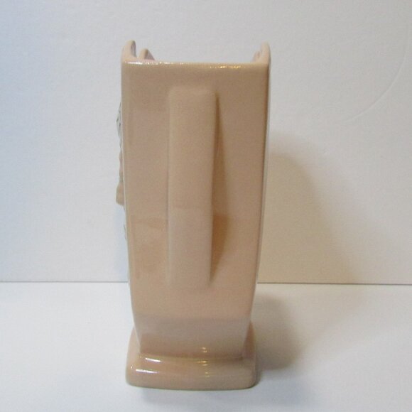 vintage pink floral Hull Art Rosella pottery vase USA r-6 6 1/2" tall - Picture 3 of 8